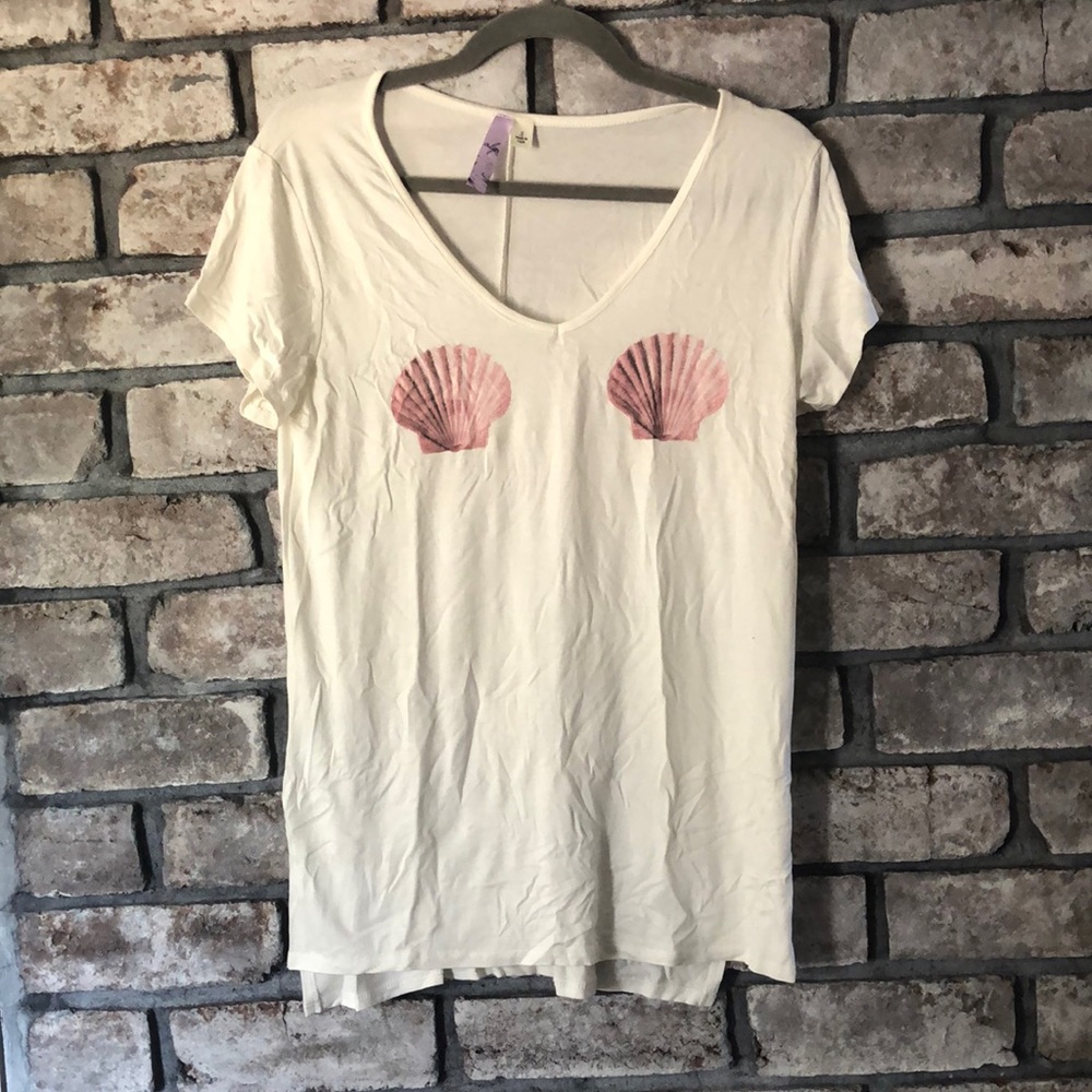 NWOT Alya brand mermaid seashell bra top